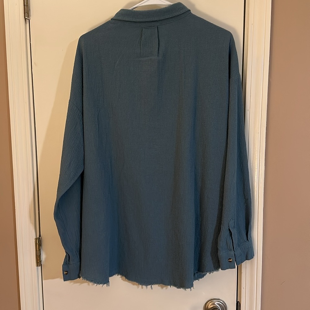 Ungee long sleeve, teal women’s shirt - Picture 7 of 8